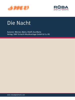 cover image of Die Nacht